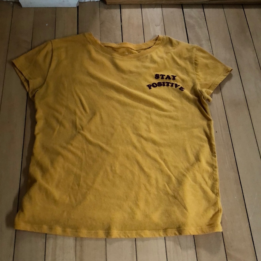 Yellow Stay Positive T-shirt